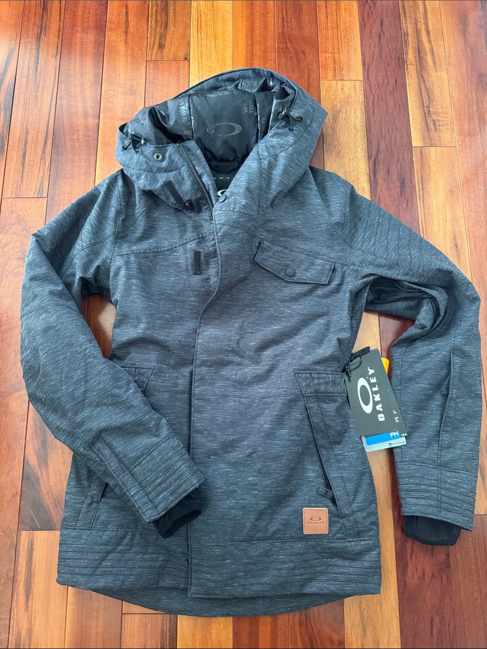 Oakley Women's Charcoal Heather Hooded Softshell Jacket
